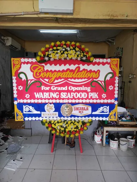 Papan Bunga Ucapan Selamat Pelutan Pemalang